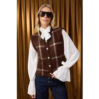 WOVCOR Women's Tailored Button-Front V-Neck Waistcoat | Size: Medium