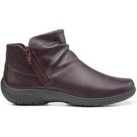 Hotter Women's Wide Fit 'Murmur' Ankle Boots in Wine | Size: 8