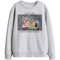 Disney Cinderella Even The Best Sisters With Anastasia & Drizella Kids Sweat in Light Grey | Size: 9-11 Years
