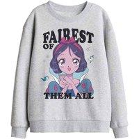 Disney Snow White Fairest Of Them All Kids Sweat, Athletic Heather in Light Grey | Size: 9-11 Years