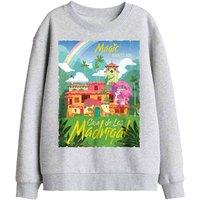 Disney Encanto Magic Awaits You...Casa De Los Madrigal Poster Kids Sweat in Light Grey | Size: 9-11 Years