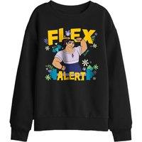 Disney Encanto Flex Alert With Luisa Kids Sweatshirt, Black | Size: 9-11 Years