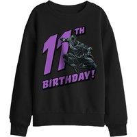 Marvel Black Panther Birthday 11 Kids Sweatshirt, Black | Size: 9-11 Years