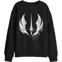 Star Wars Obiwan Kenobi Shattered Jedi Kids Sweatshirt, Black | Size: 9-11 Years
