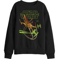Star Wars Xwing Attacker Kids Sweatshirt in Black | Size: 9-11 Years