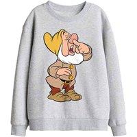 Snow White And The Seven Dwarfs, Sneezy Kids Sweat, Athletic Heather in Light Grey | Size: 9-11 Years
