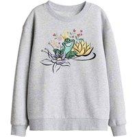 Disney The Princess & The Frog The Prince, Naveen Kids Sweat, Athl Heather in Light Grey | Size: 9-11 Years