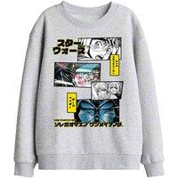 Star Wars Anakin & Darth Vader Comic Book Kids Sweat, Athl Heather in Light Grey | Size: 9-11 Years
