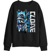 Star Wars Clone Rex Kids Sweatshirt, Black | Size: 9-11 Years