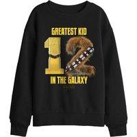Star Wars Greatest Kid C3Po Chewbacca Kids Sweatshirt, Black | Size: 9-11 Years