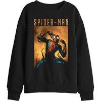 Marvel Spiderman Creeping Venom Kids Sweatshirt, Black | Size: 9-11 Years