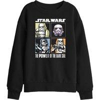Star Wars Four Box Trooper Kids Sweatshirt, Black | Size: 9-11 Years
