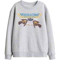 Star Wars Racer Anakin Kids Sweatshirt, Athletic Heather in Light Grey | Size: 9-11 Years