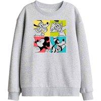 Disney Four Box Kids Sweatshirt, Athletic Heather in Light Grey | Size: 12-13 Years