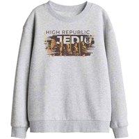 Star Wars The Acolyte High Republic Jedi Ink Group Kids Sweat in Light Grey | Size: 7-8 Years