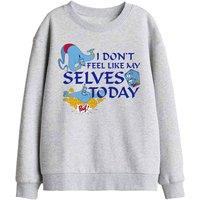 Disney Aladdin The Genie I Don'T Feel Like My Selves Today Kids Sweat in Light Grey | Size: 5-6 Years