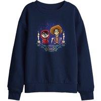 Disney Coco Seize Your Moment With Miguel & Hector Kids Sweat, Navy | Size: 12-13 Years