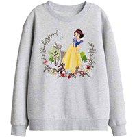 Disney Snow White & Her Forest Friends Kids Sweat, Athletic Heather in Light Grey | Size: 7-8 Years
