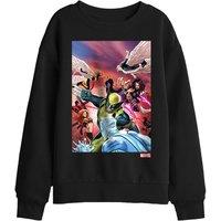 Marvel Xmen Team Defend Kids Sweatshirt, Black | Size: 7-8 Years