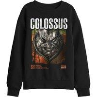 Marvel Xmen Colossus Info Kids Sweatshirt, Black | Size: 5-6 Years