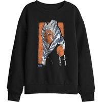 Star Wars Ahsoka Sketch Kids Sweatshirt, Black | Size: 7-8 Years