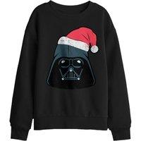 Star Wars Christmas Darth Vader Santa Kids Sweatshirt, Black | Size: 12-13 Years