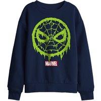 Marvel Spider Man Lo Kids Sweatshirt, Navy | Size: 5-6 Years