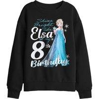 Disney Frozen Bright Like Elsa 8Th Birthday Kids Sweatshirt, Black | Size: 5-6 Years