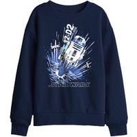 Star Wars Blast Off-R2D2 Kids Sweatshirt, Navy | Size: 7-8 Years