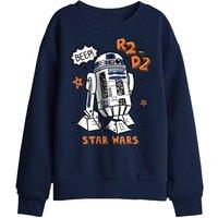 Star Wars R2D2 Marker Kids Sweatshirt, Navy | Size: 5-6 Years