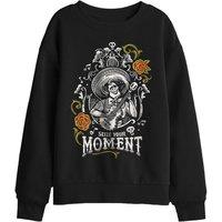 Disney Coco Seize Your Moment With Ernesto De La Cruz Kids Sweat, Black | Size: 12-13 Years