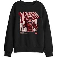 Marvel Xmen Cyclops Info Kids Sweatshirt, Black | Size: 5-6 Years