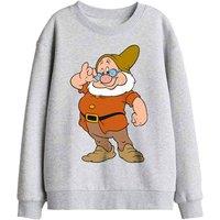 Snow White And The Seven Dwarfs, Doc, The Leader Kids Sweat in Light Grey | Size: 5-6 Years