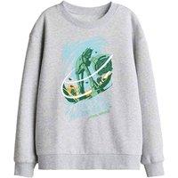 Star Wars Echo Base Attack Kids Sweatshirt, Athletic Heather in Light Grey | Size: 12-13 Years
