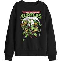 Nickelodeon Tmnt Midnight Group Kids Sweatshirt, Black | Size: 7-8 Years