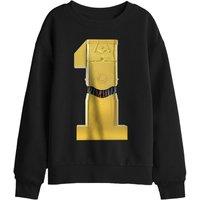 Star Wars C3Po 1 Kids Sweatshirt, Black | Size: 7-8 Years
