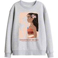 Disney Daughter Of The Sea Kids Sweatshirt, Athletic Heather in Light Grey | Size: 12-13 Years