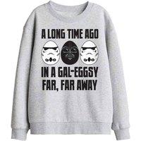 Star Wars Galeggsy Far, Far Away Kids Sweatshirt, Athletic Heather in Light Grey | Size: 7-8 Years