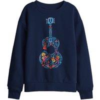 Disney Coco Colorful Guitar With Ernesto, Miguel & Hector Kids Sweat, Navy | Size: 12-13 Years