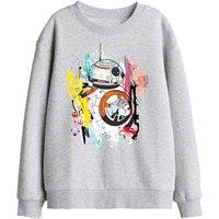 Star Wars Bb8 Abstract Kids Sweatshirt, Athletic Heather in Light Grey | Size: 5-6 Years