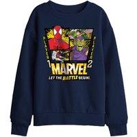Marvel Spiderman Battle Kids Sweatshirt, Navy | Size: 5-6 Years