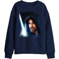 Star Wars Obiwan Kenobi Poster Kenobi Kids Sweatshirt, Navy | Size: 7-8 Years