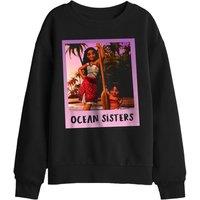Disney Moana 2 Moana & Simea Ocean Sisters Kids Sweatshirt, Black | Size: 7-8 Years