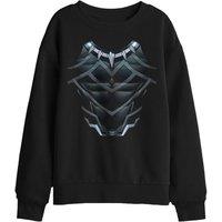 Marvel Black Panther Costume Kids Sweatshirt, Black | Size: 7-8 Years