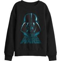 Star Wars Vader Distressed Kids Sweatshirt, Black | Size: 12-13 Years