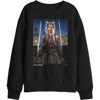 Star Wars Heroic Ahsoka Kids Sweatshirt, Black | Size: 7-8 Years