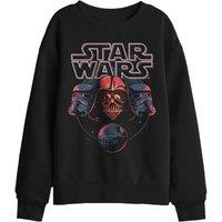 Star Wars Death Star Trio Kids Sweatshirt, Black | Size: 7-8 Years