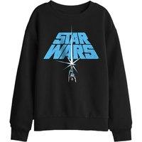 Star Wars Saber Logo Kids Sweatshirt in Black | Size: 12-13 Years