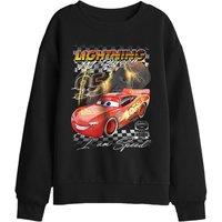 Disney Lightning Mcqueen I Am Speed Kids Sweatshirt, Black | Size: 12-13 Years