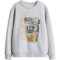 Star Wars The Acolyte Blueprint Pip Droid Kids Sweat, Athletic Heather in Light Grey | Size: 12-13 Years